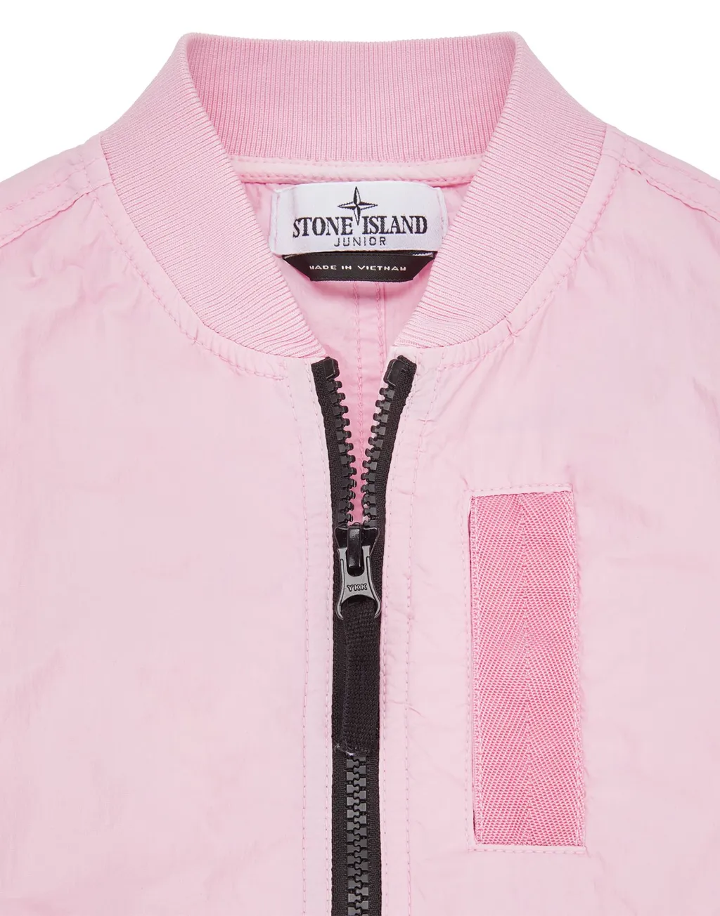 Compass-Badge Zip-Up Bomber Jacket