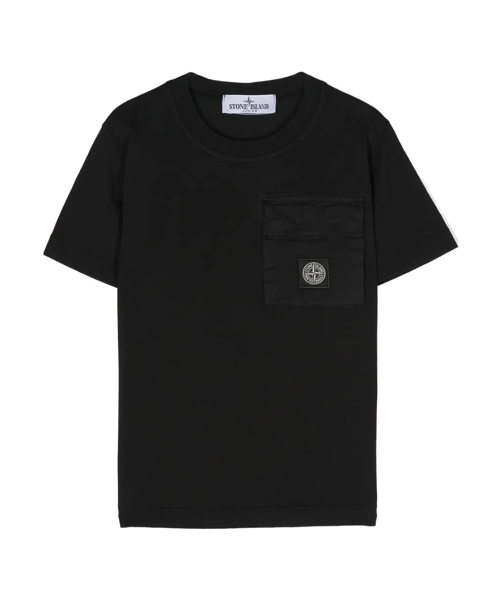Junior Compass-Patch Crewneck T-Shirt