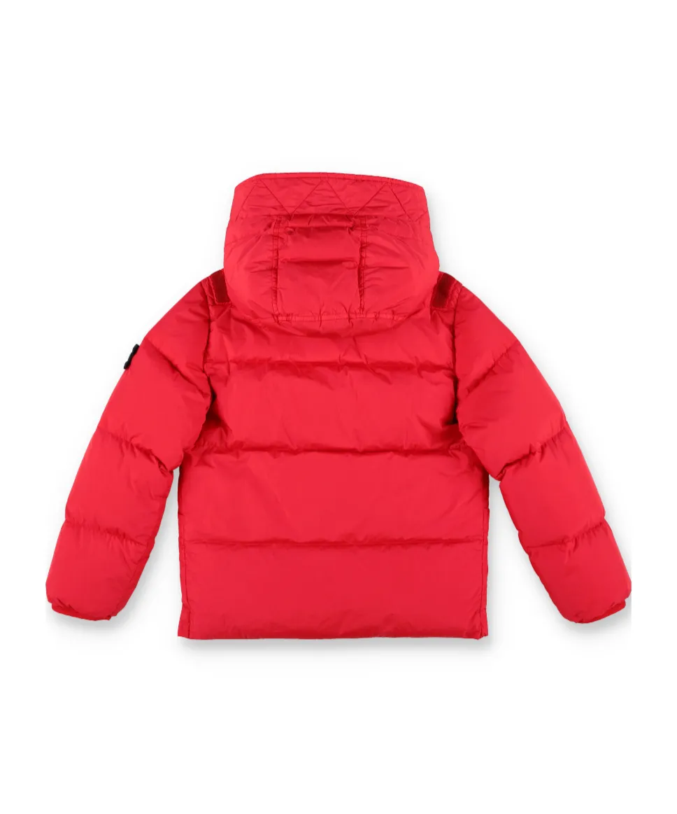 Junior Compass-Motif Hooded Jacket