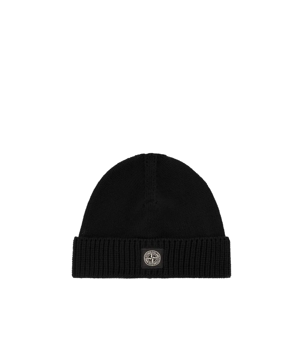 Junior Compass-Motif Knitted Pull-On Beanie