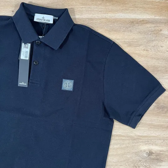 Compass-Patch Short-Sleeved Polo Shirt