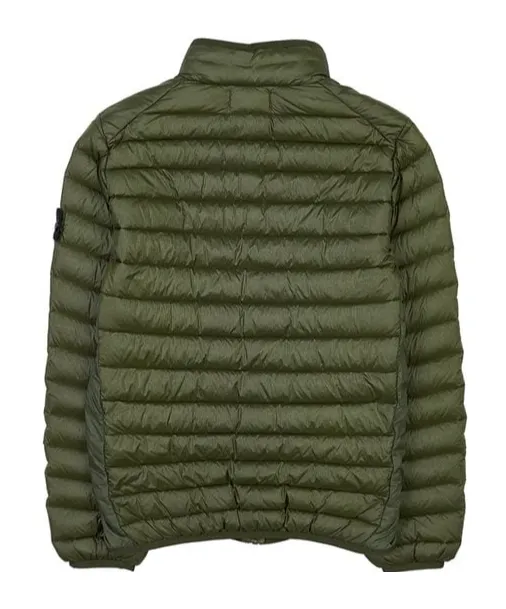 High-Collar Long-Sleeved Down Jacket