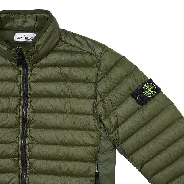 High-Collar Long-Sleeved Down Jacket