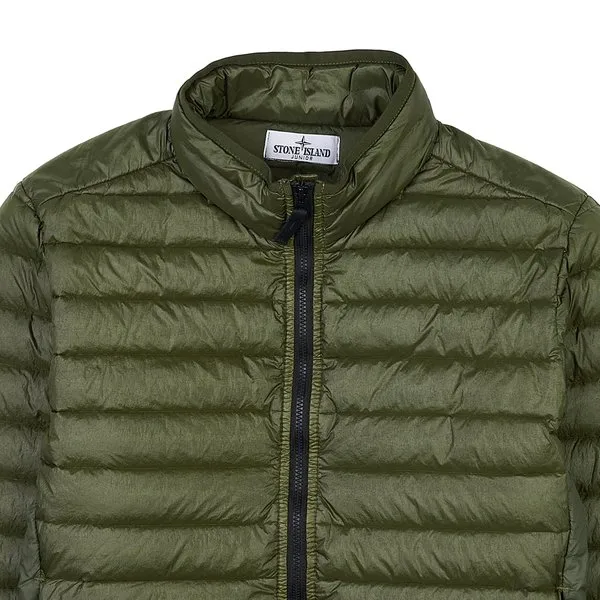 High-Collar Long-Sleeved Down Jacket