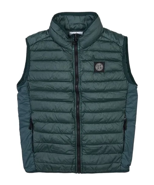 High-Necked Sleeveless Down Jacket