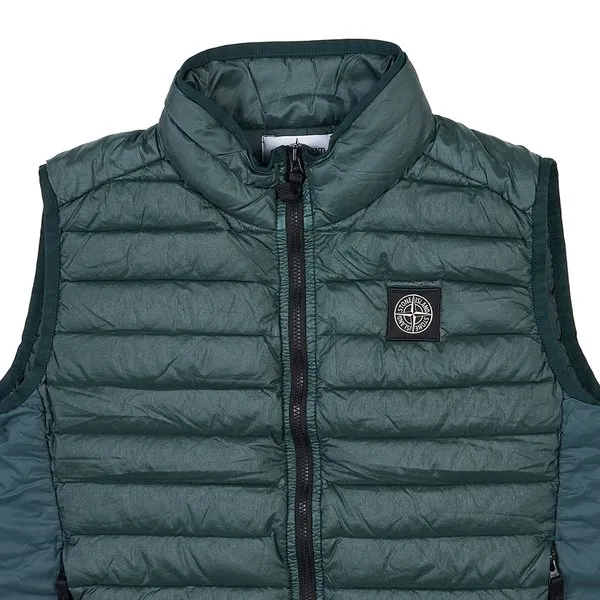 High-Necked Sleeveless Down Jacket