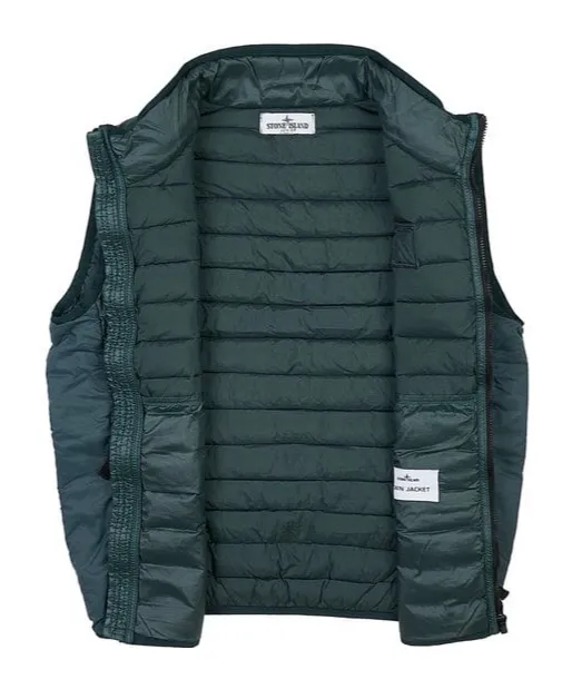 High-Necked Sleeveless Down Jacket