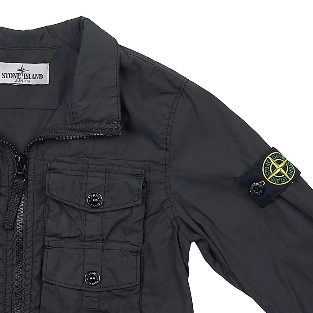 Logo-Patch Zip-Up Jacket