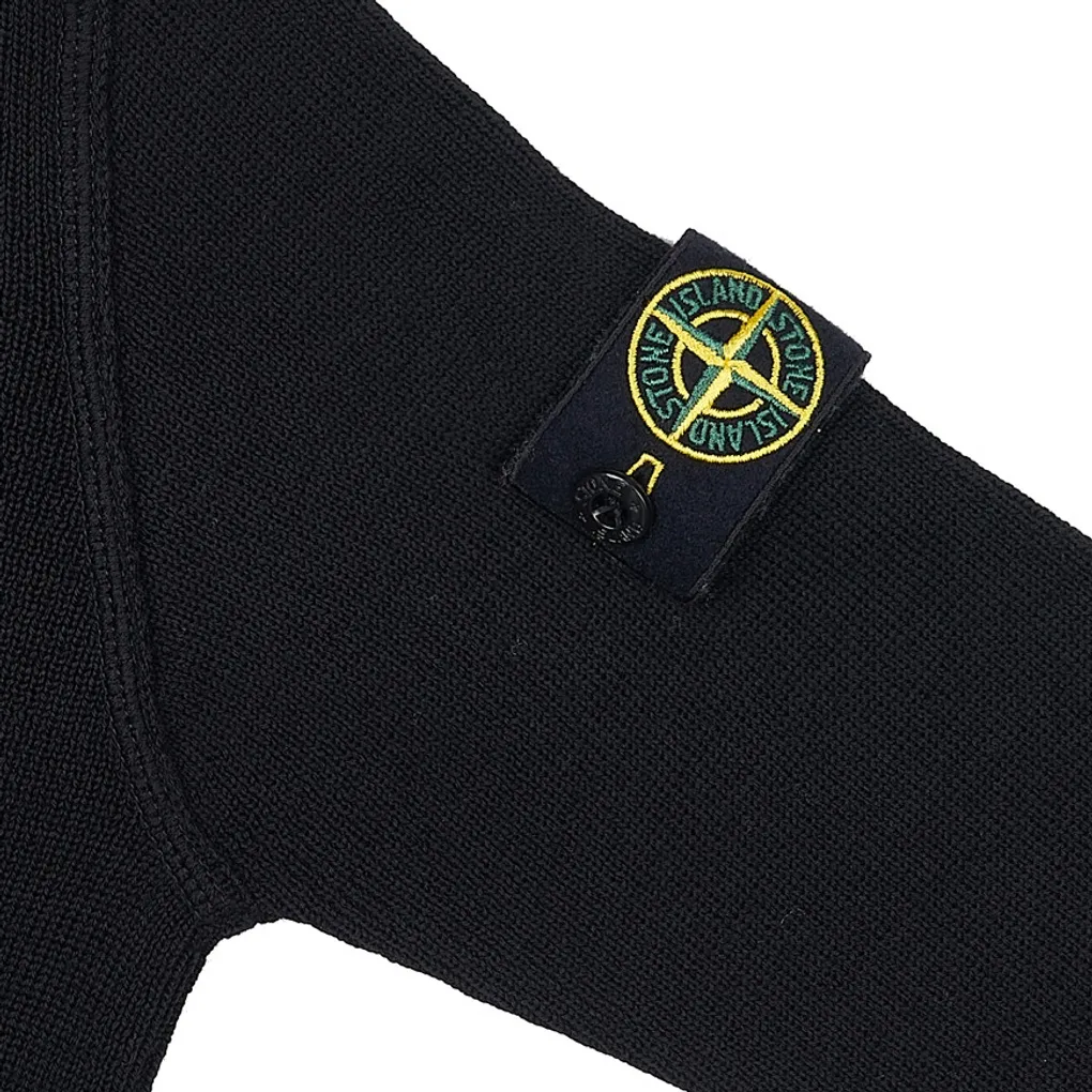 Compass-Patch Virgin Wool Jumper