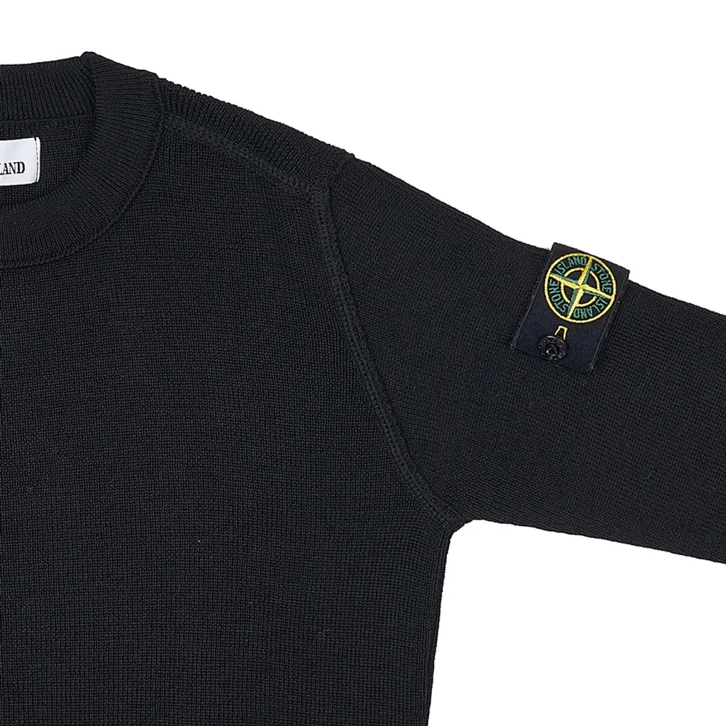 Compass-Patch Virgin Wool Jumper
