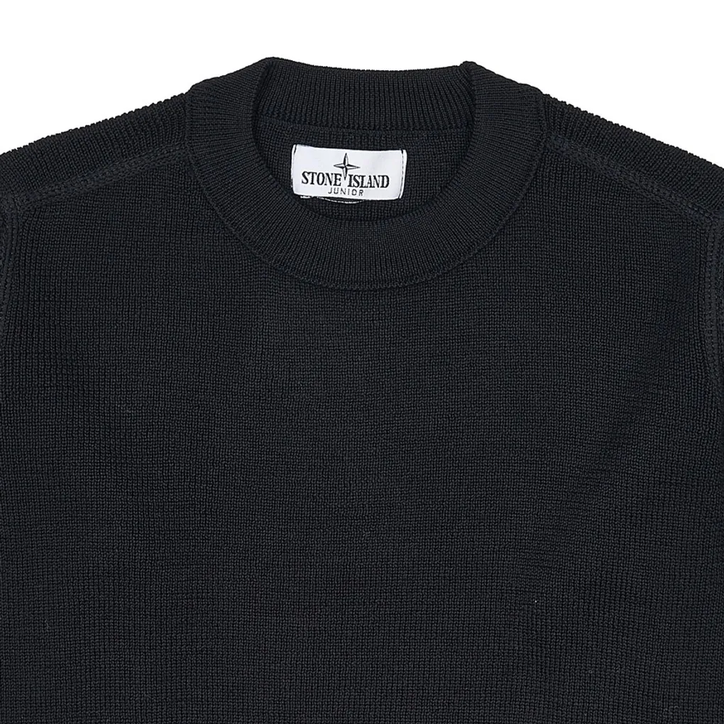 Compass-Patch Virgin Wool Jumper
