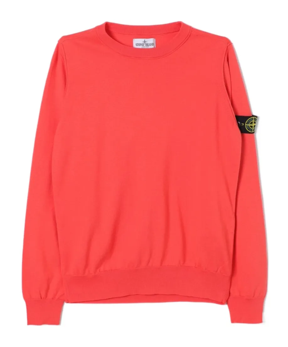 Compass-Badge Cotton Jumper