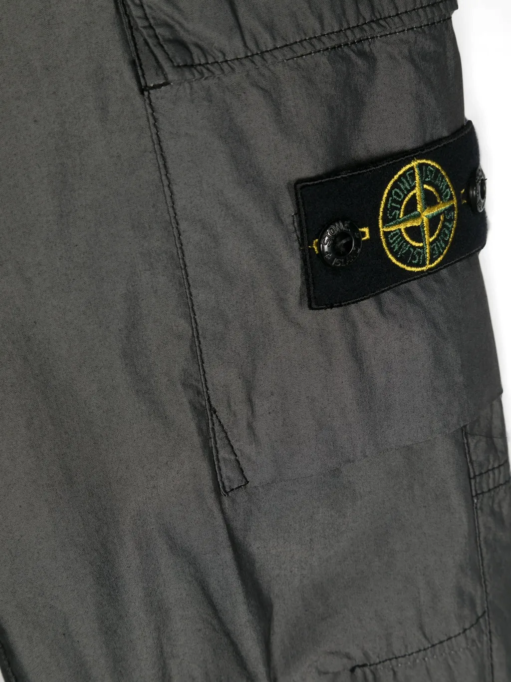 Compass-Appliqué Cargo Pants