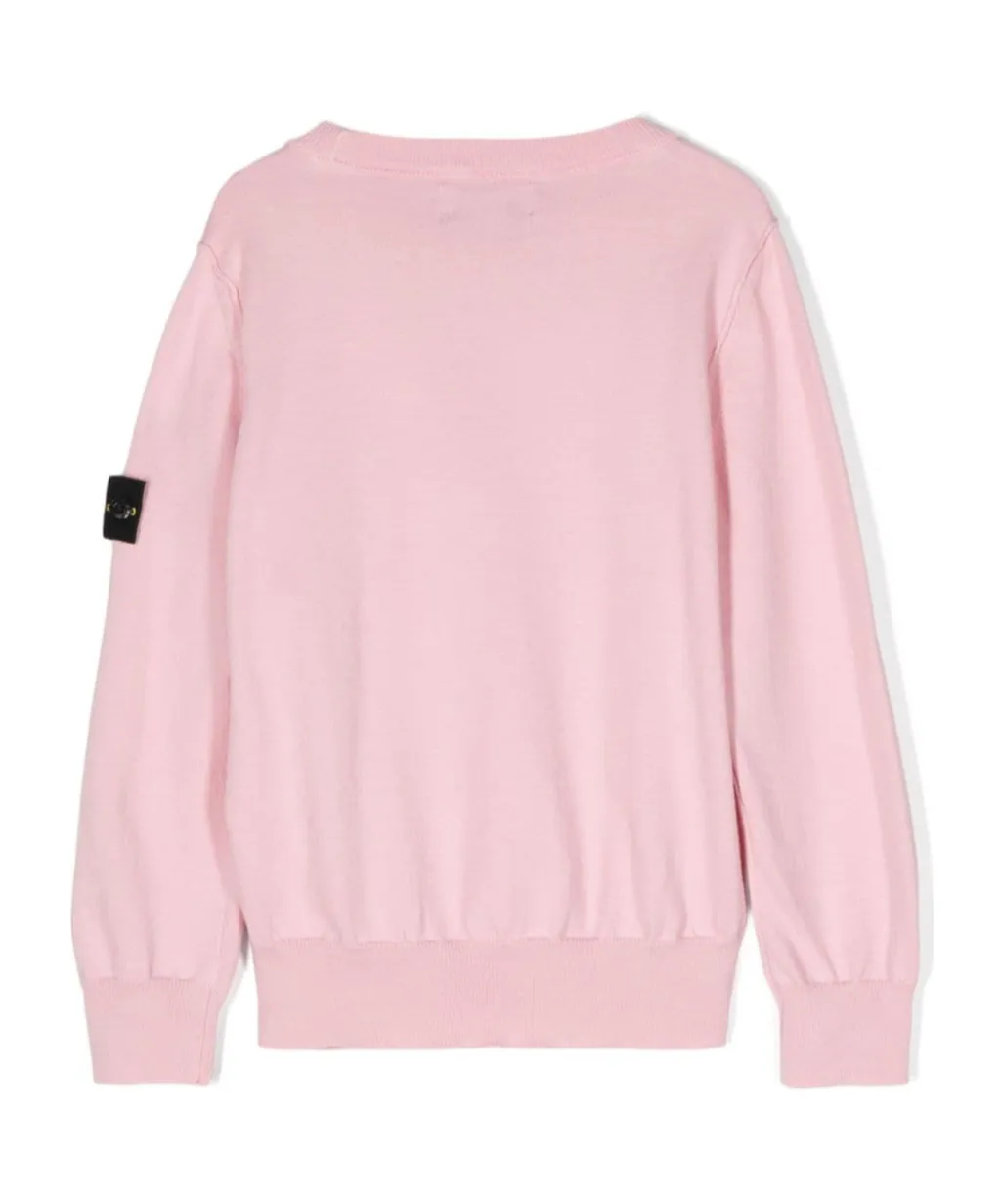 Compass-Motif Crewneck Jumper