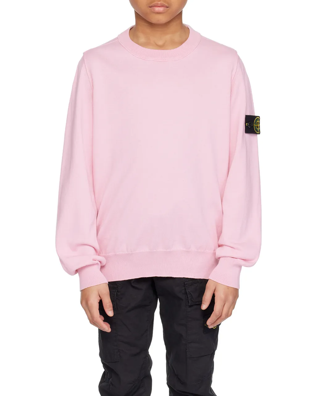 Compass-Motif Crewneck Jumper