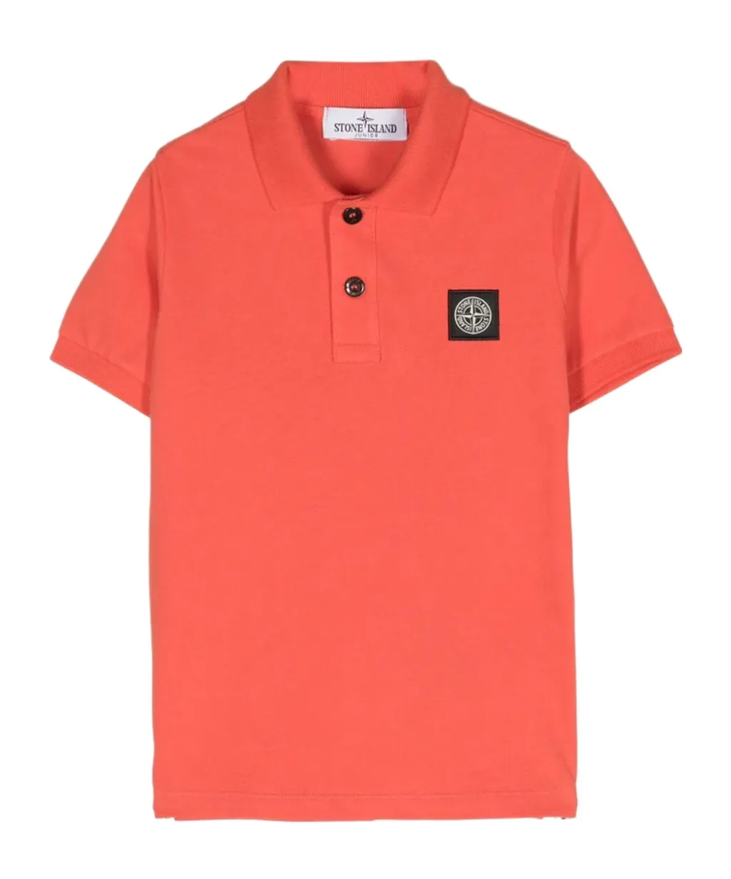 Compass-Motif Polo Shirt