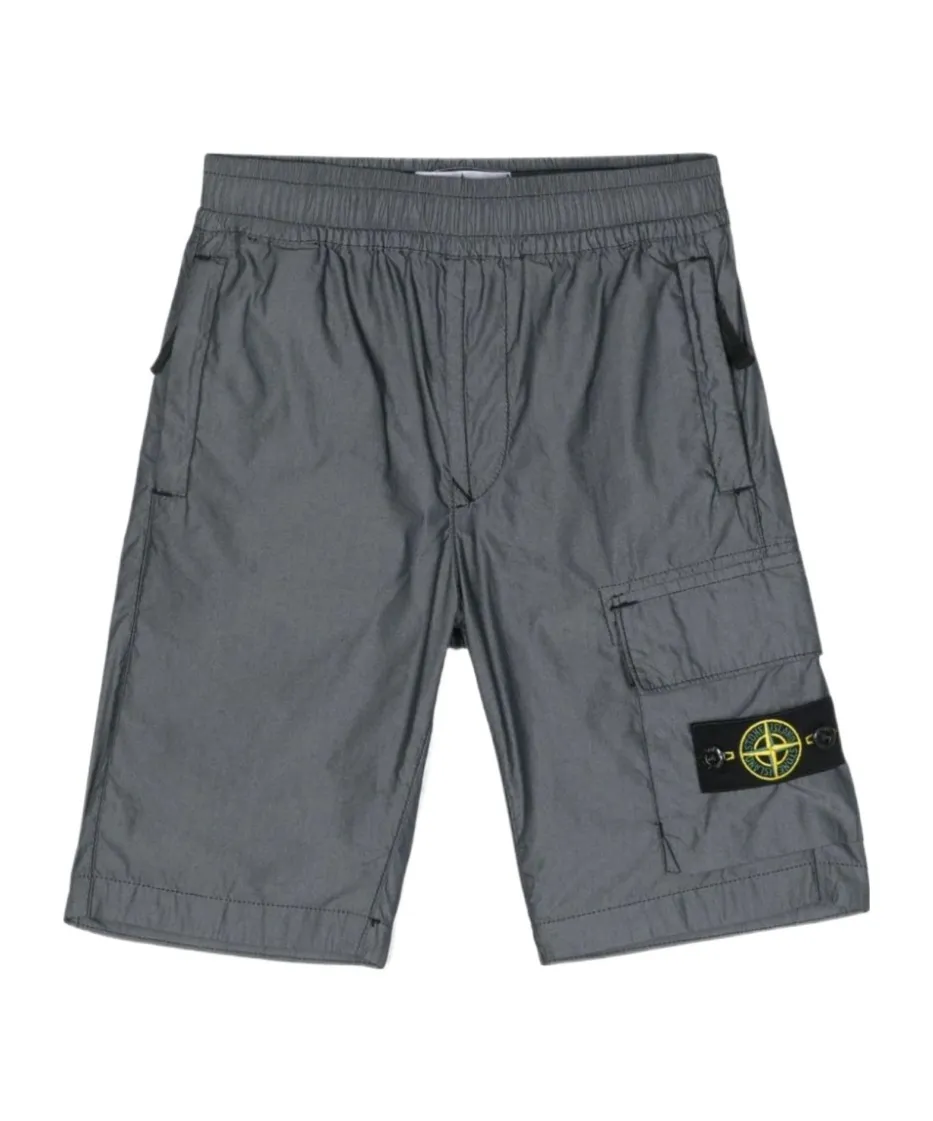 Compass Patch Elasticated Waistband Shorts
