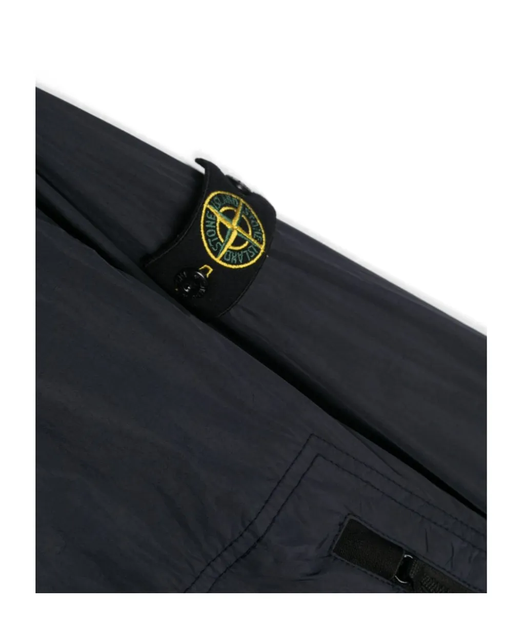Compass-Badge Zipped Bomber Jacket
