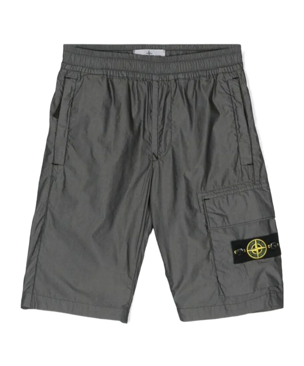 Compass Patch Elasticated Waistband Shorts