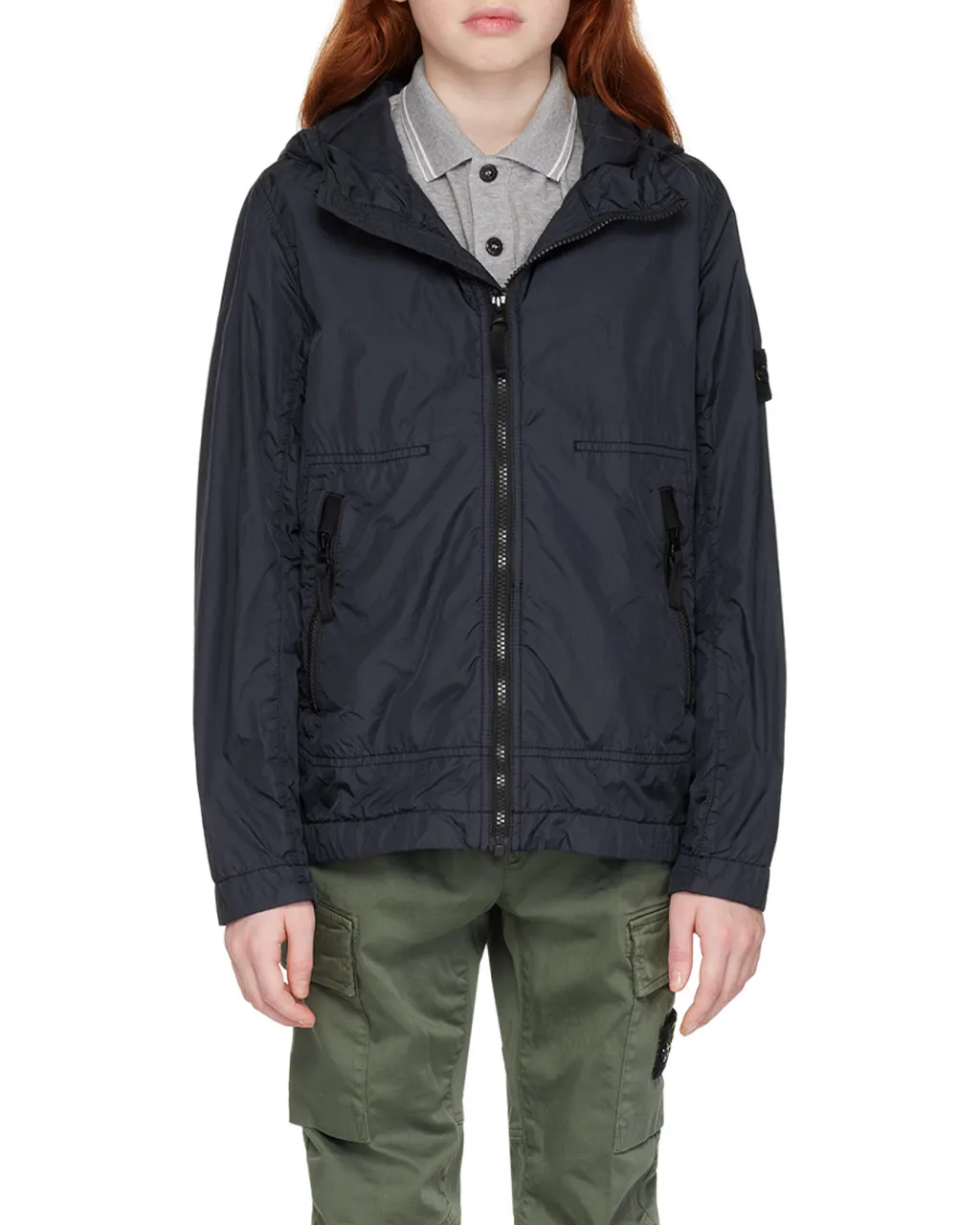 Junior Compass Patch Zip-Up Jacket