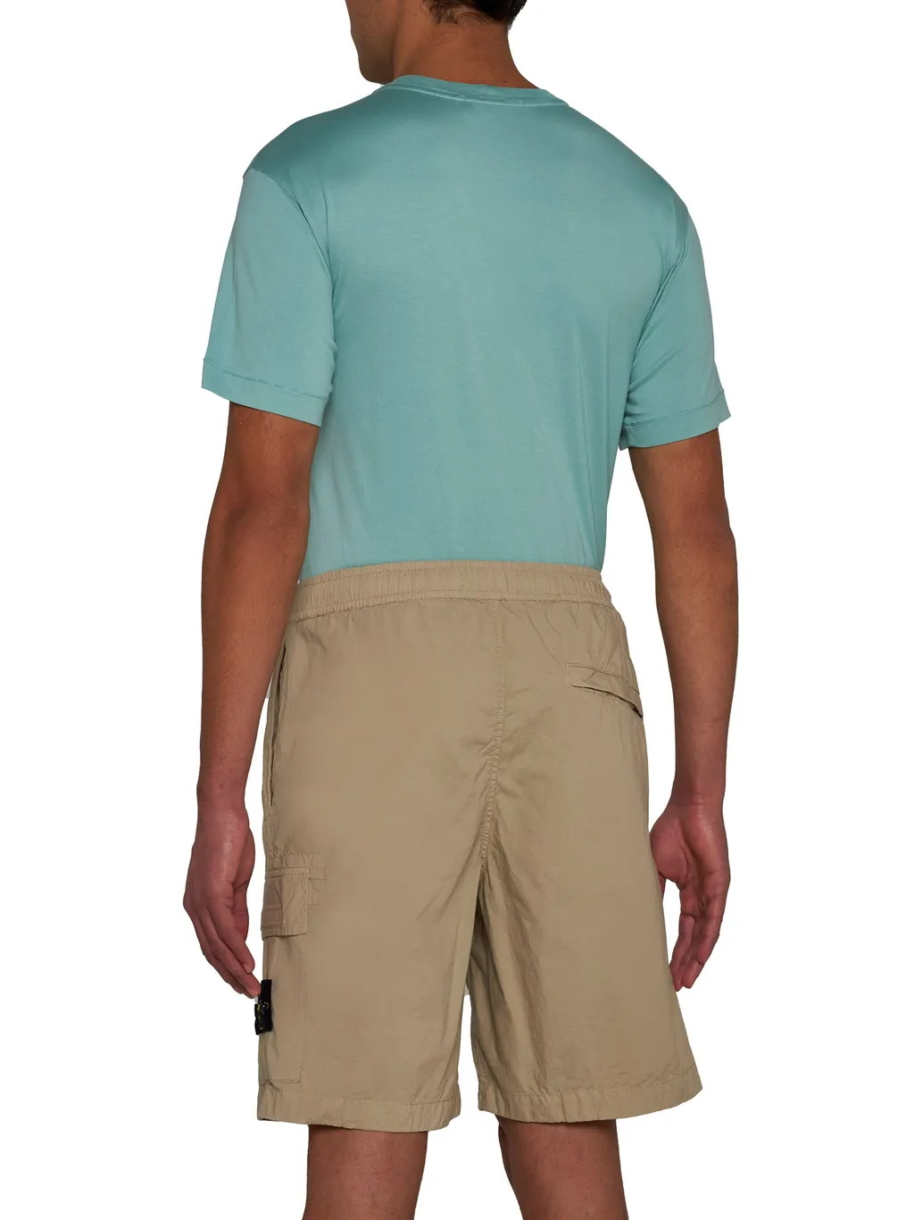 Compass-Motif Track Cargo Shorts