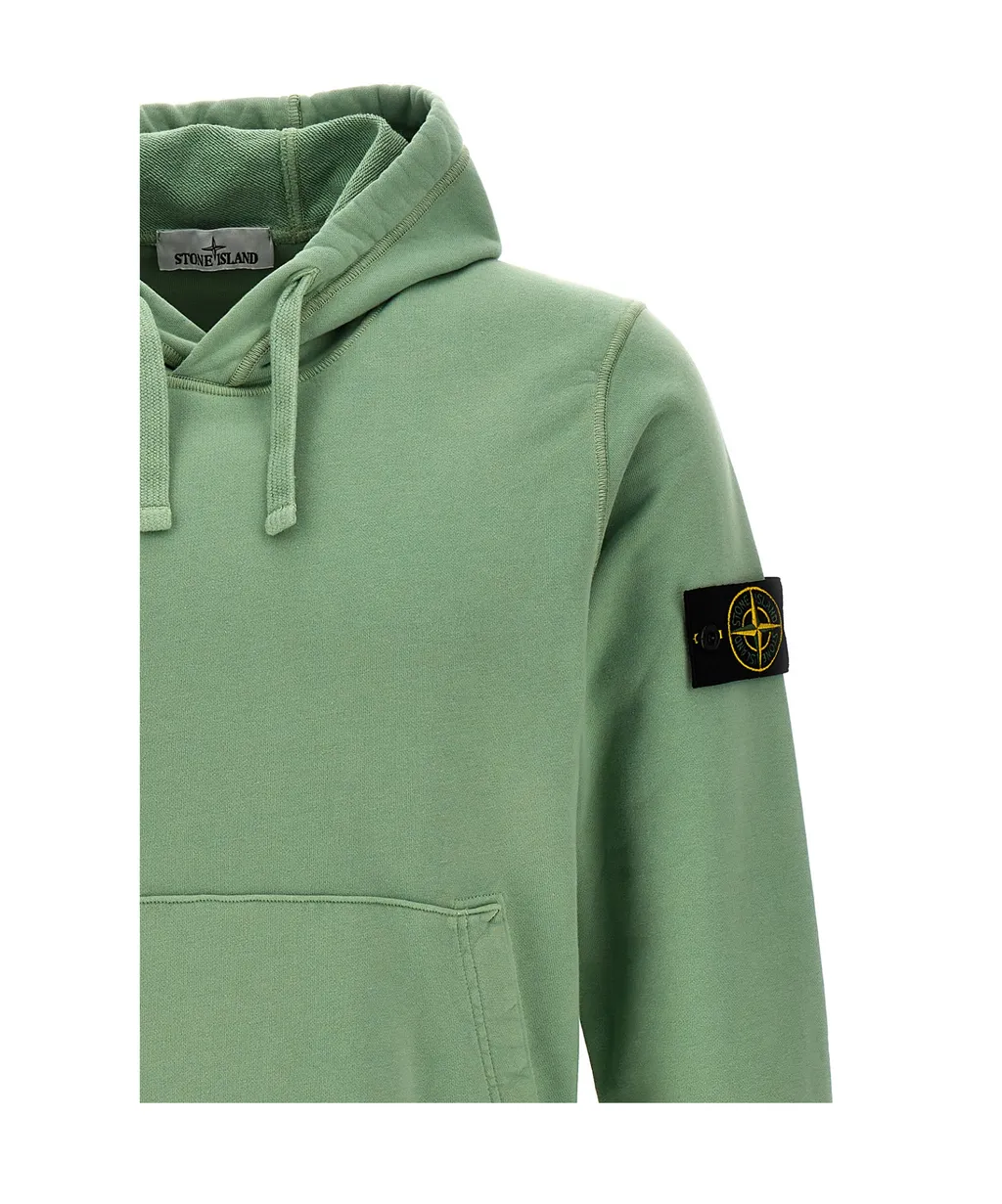 Compass-Badge Cotton Hoodie