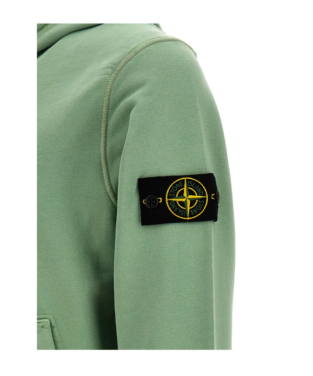 Compass-Badge Cotton Hoodie