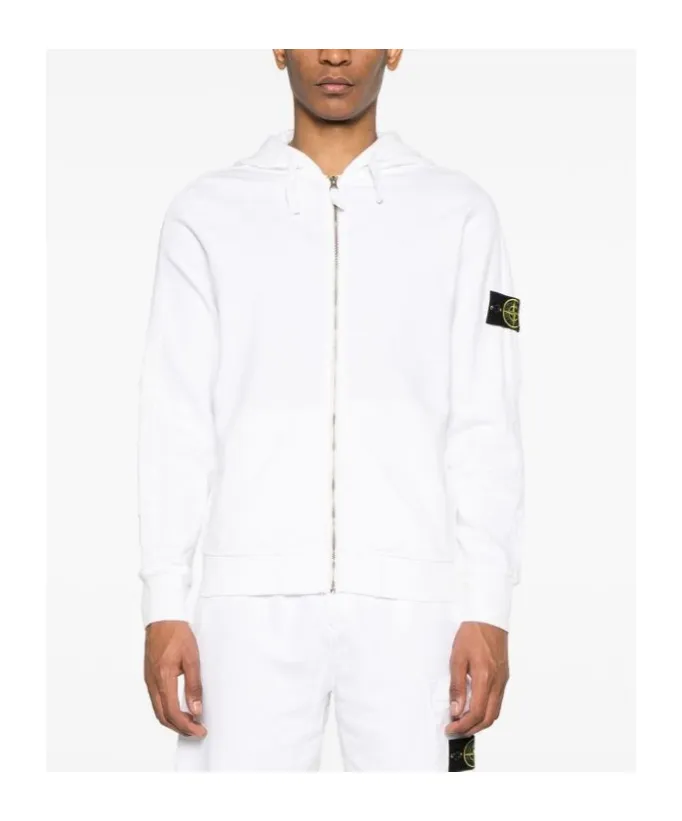Logo Patch Zipped Hoodie