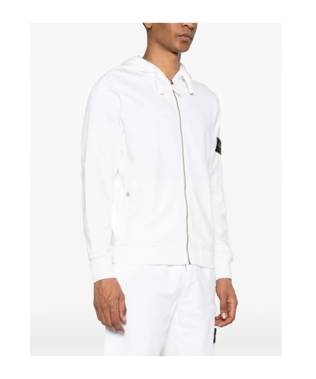 Logo Patch Zipped Hoodie