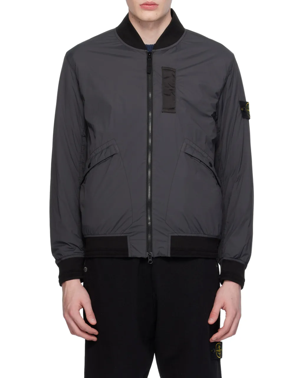 Compass-Badge Bomber Jacket