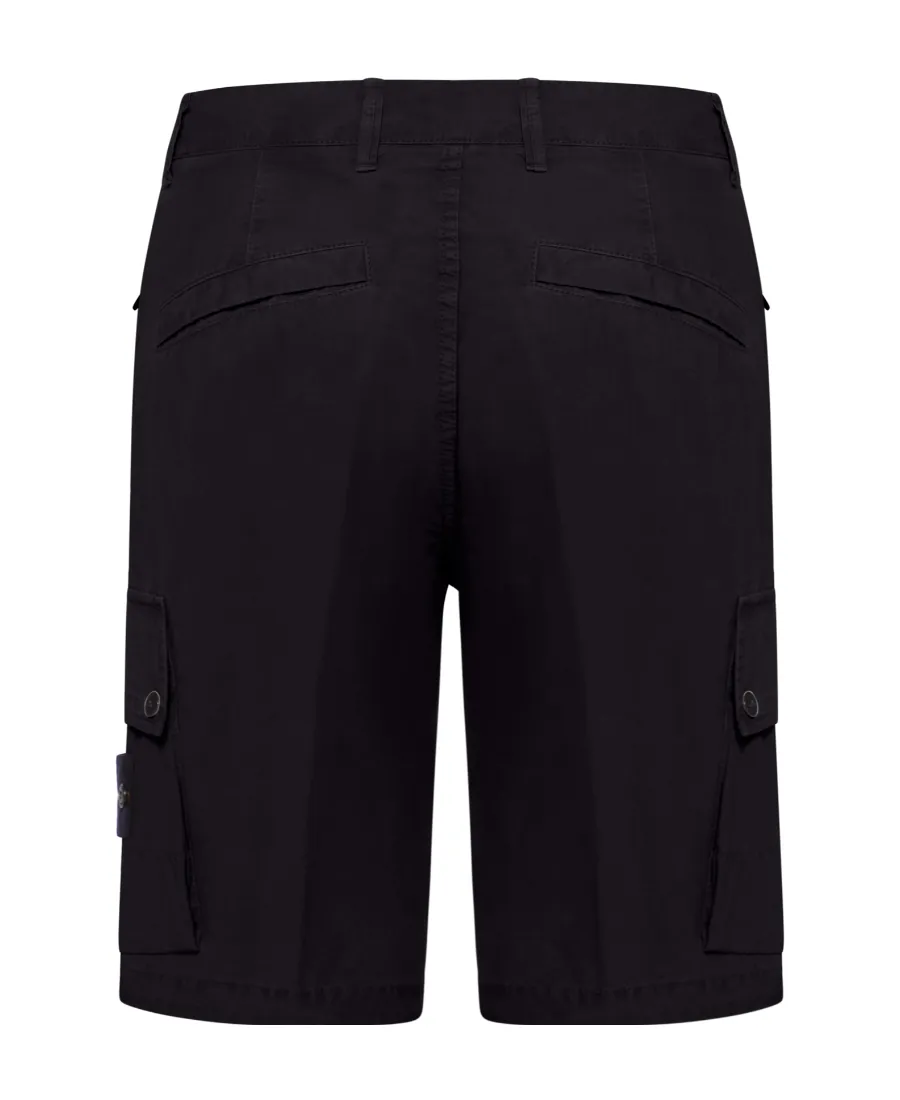 Belt-Looped Logo Patch Cargo Shorts