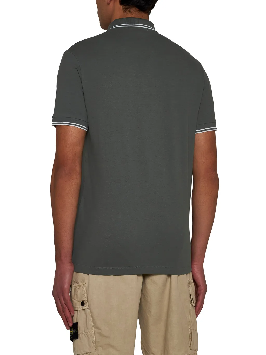 Logo Patch Short-Sleeved Polo Shirt