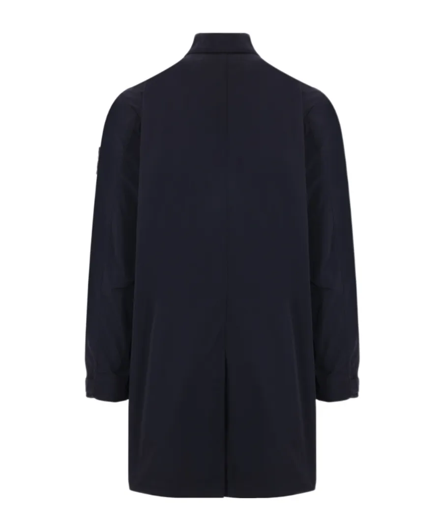 Compass-Badge Long-Sleeved Coat