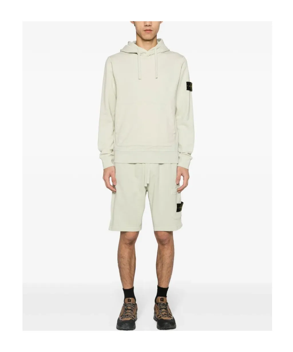 Logo Patch Drawstring Bermuda Shorts