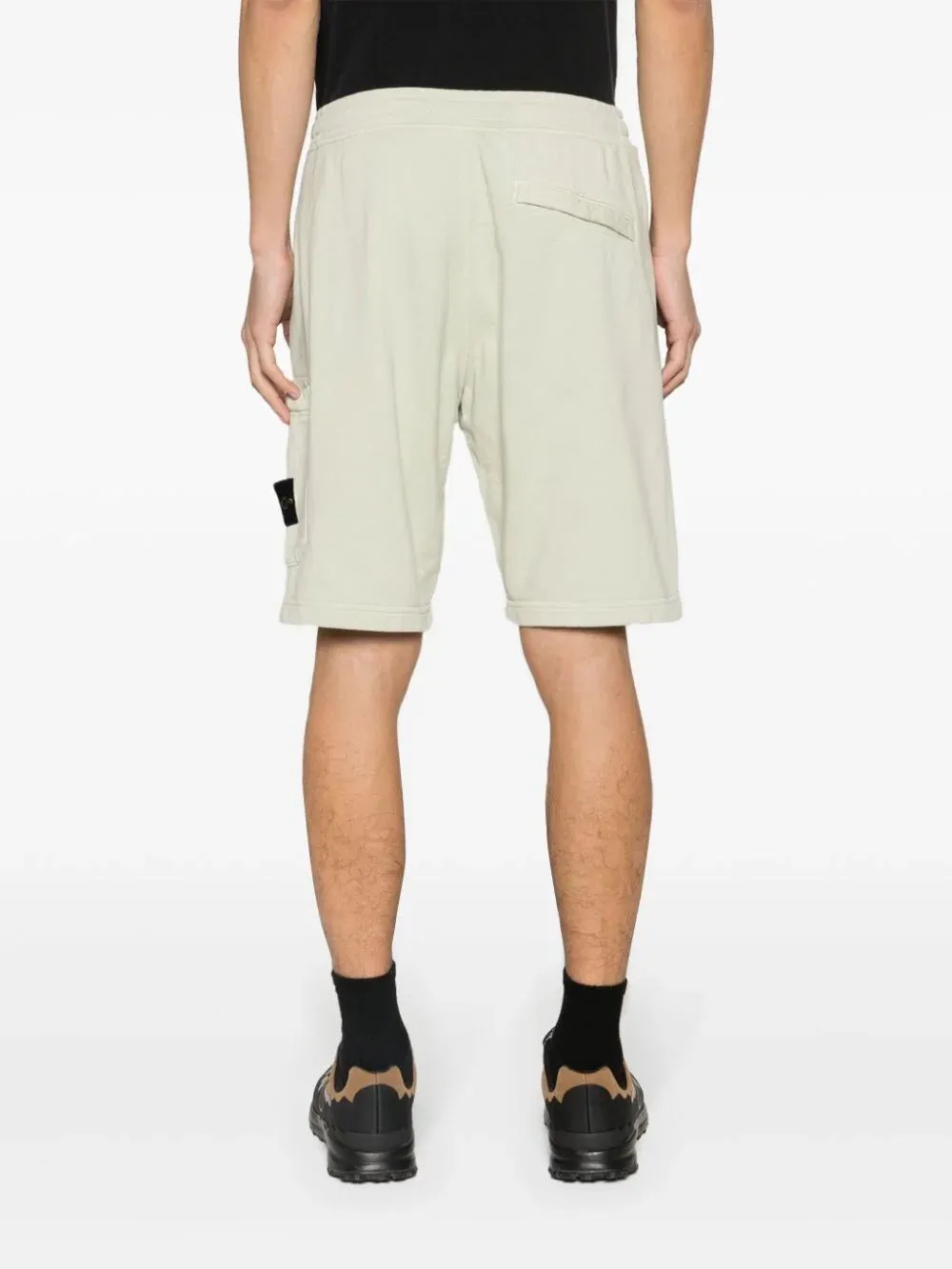 Logo Patch Drawstring Bermuda Shorts