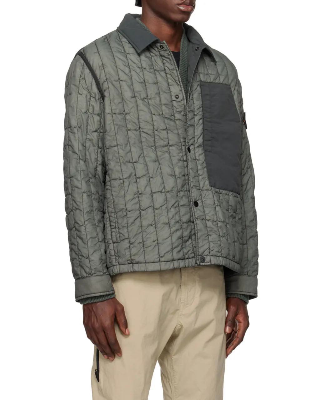Pointed-Collared Buttoned Jacket
