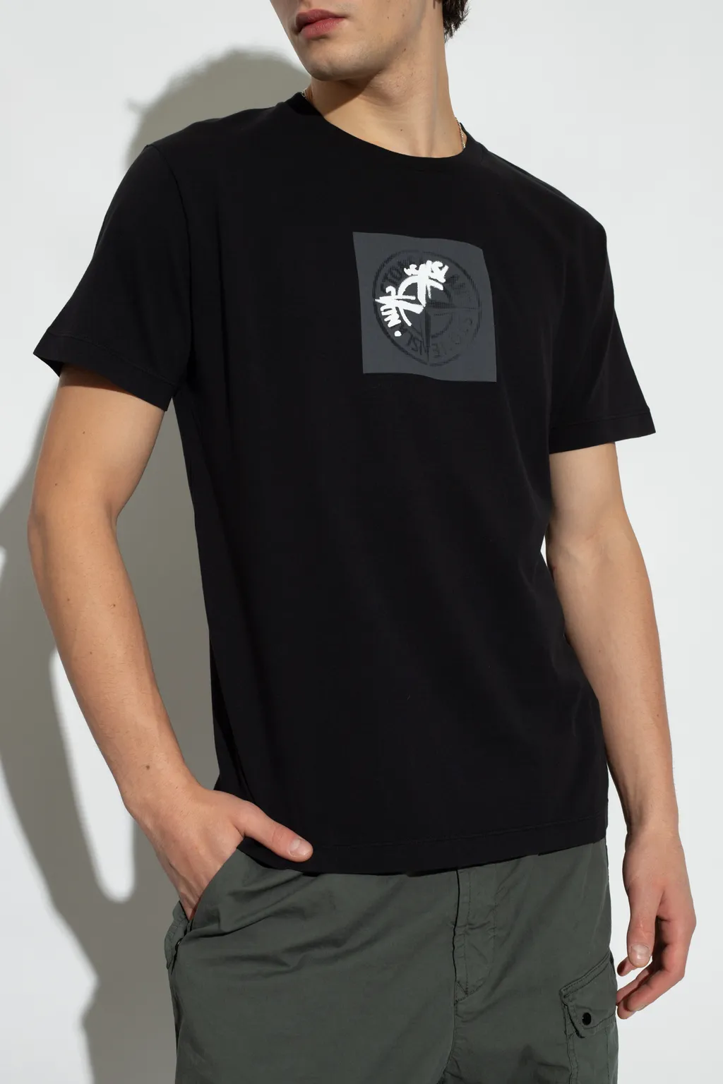 Compass-Print Cotton T-Shirt