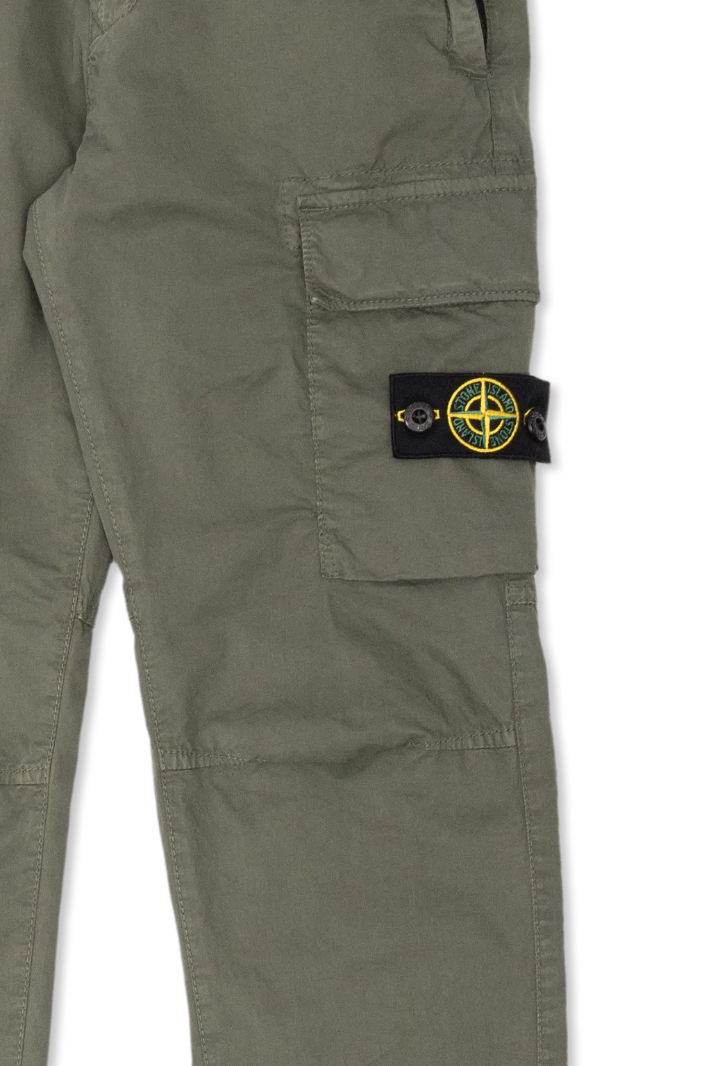 Compass-Badge Tapered-Leg Cargo Trousers