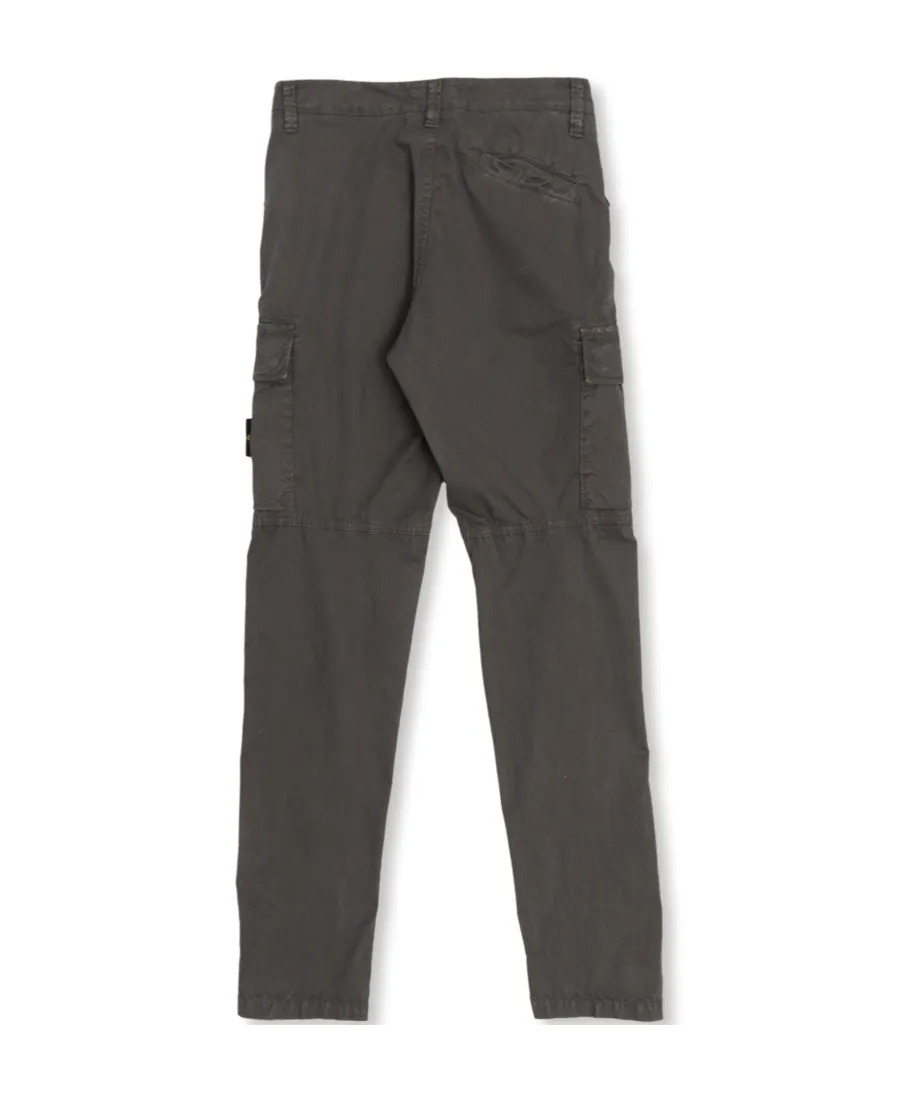 Compass-Patch Straight-Leg Cargo Trousers