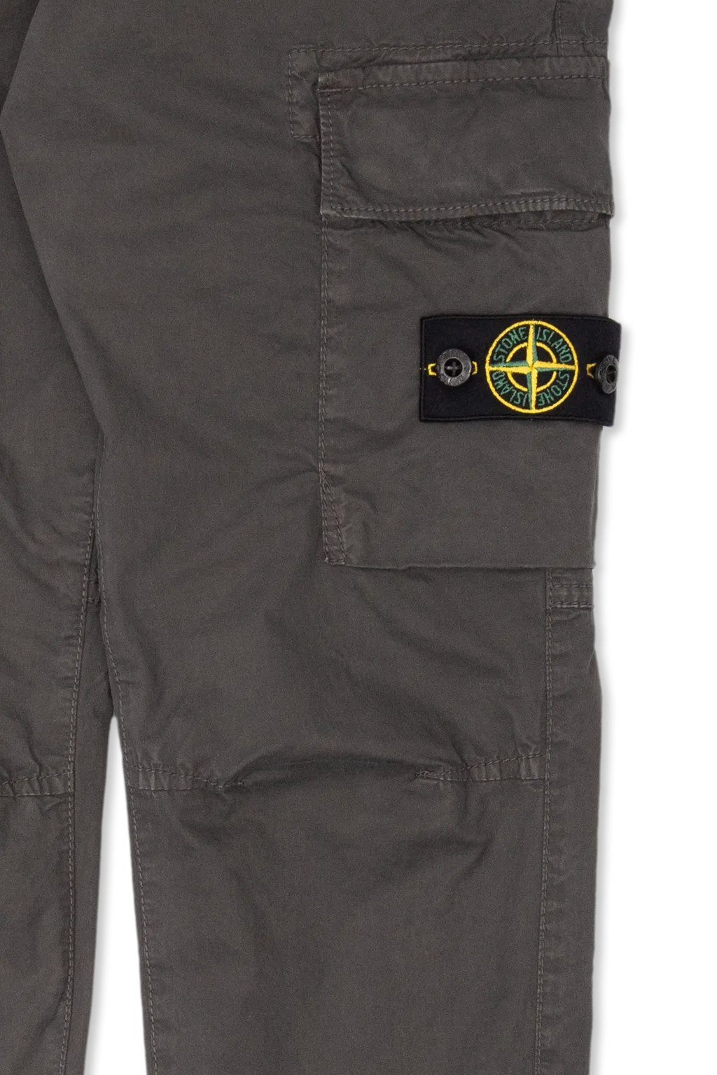 Compass-Patch Straight-Leg Cargo Trousers