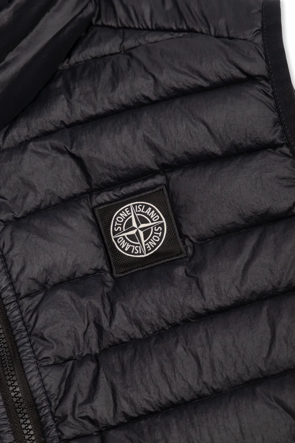 Junior Compass-Motif Zipped Gilet
