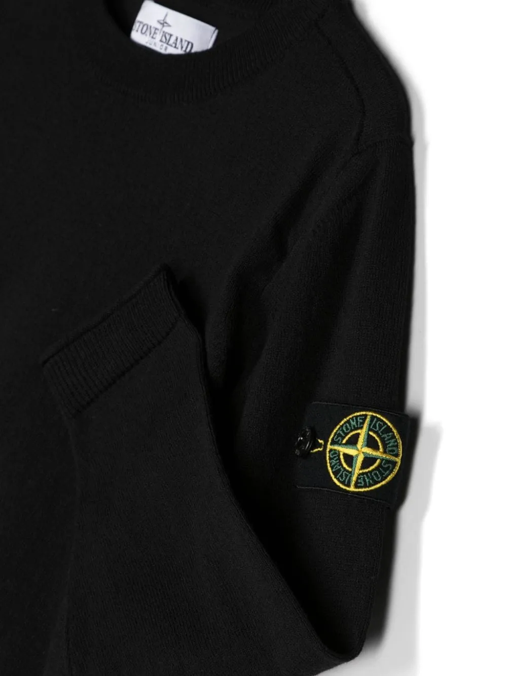 Compass-Badge Cotton Jumper