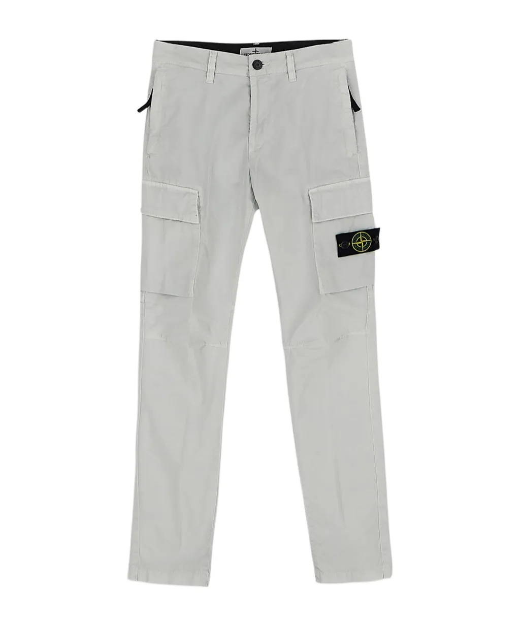 Compass-Patch Straight-Leg Cargo Trousers