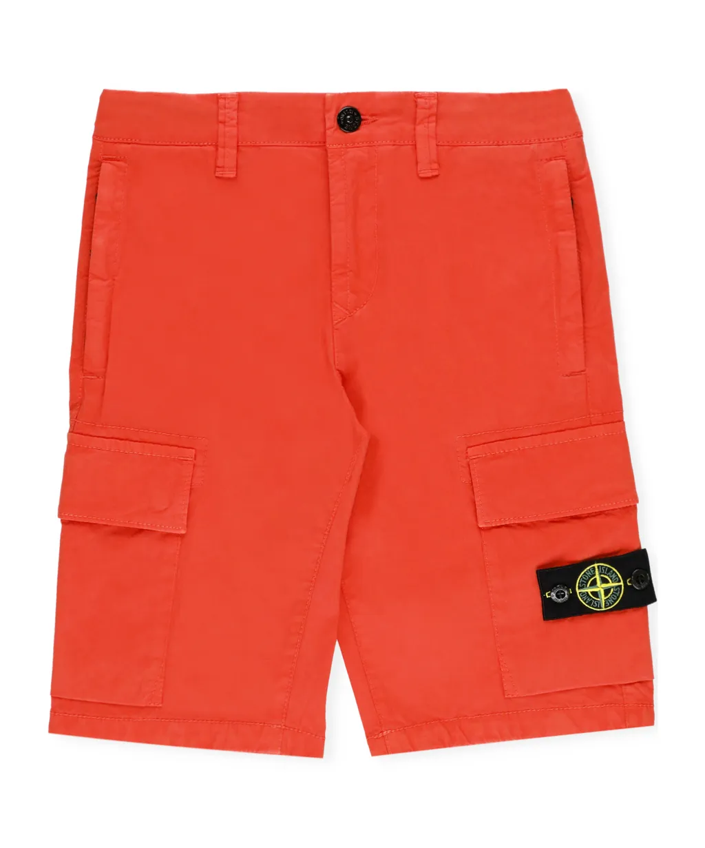 Compass Patch Knee-Length Cargo Shorts