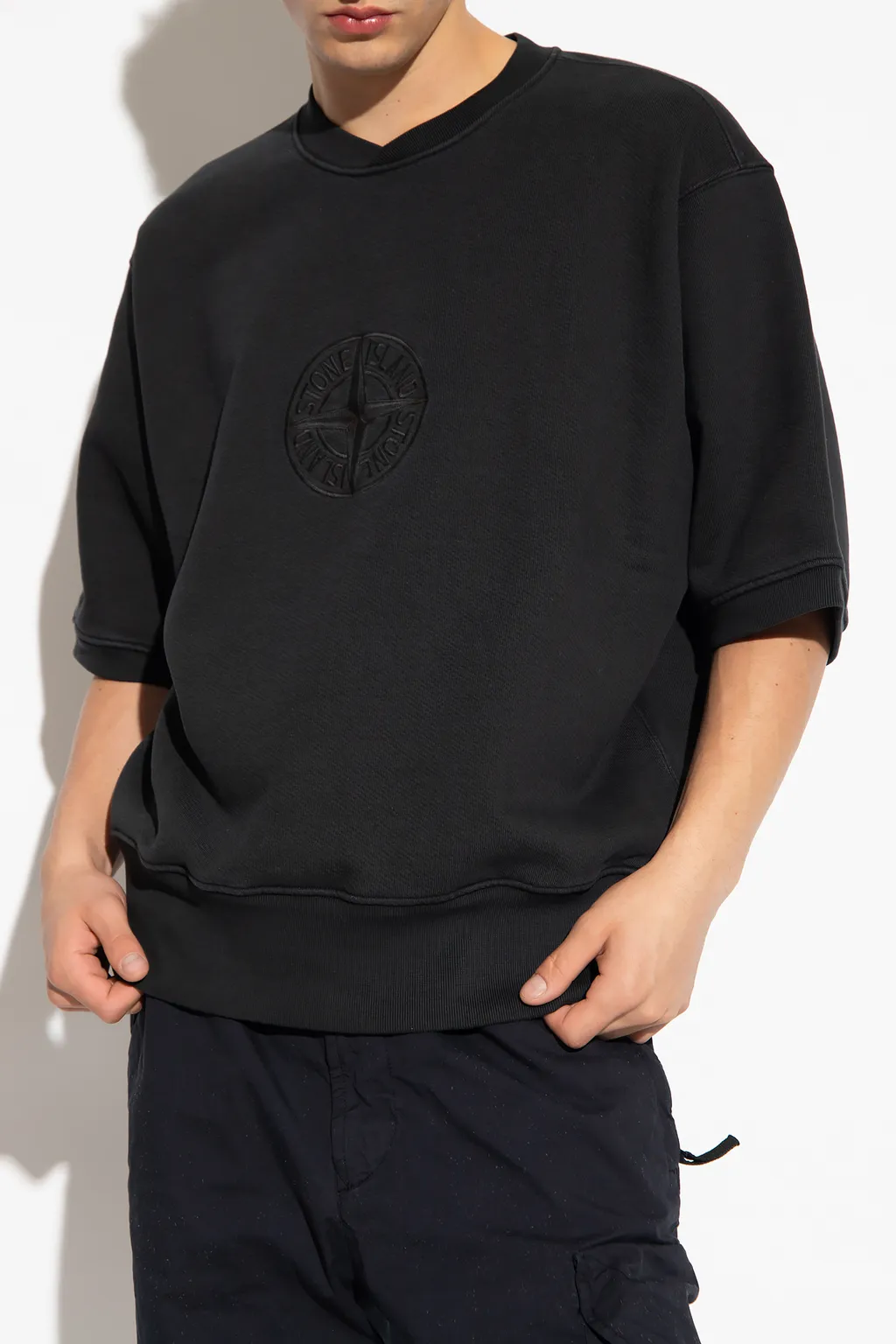 Compass-Embroidered T-Shirt