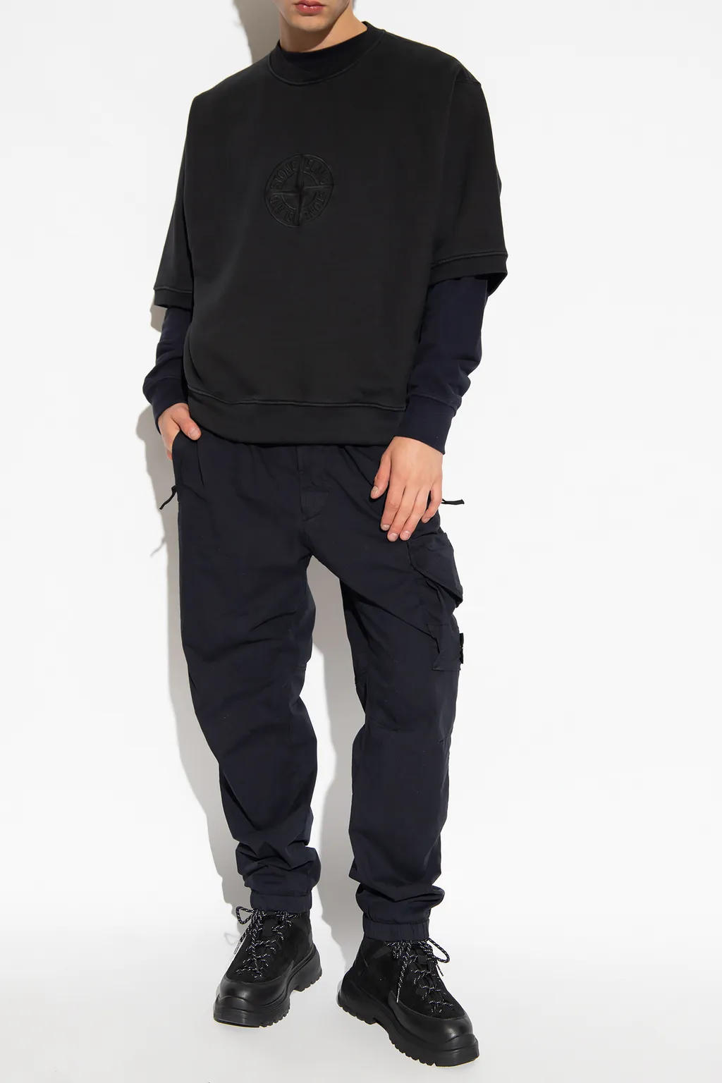 Compass-Embroidered T-Shirt