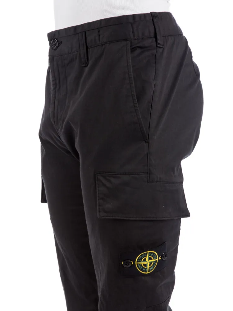 Compass-Patch Straight-Leg Trousers