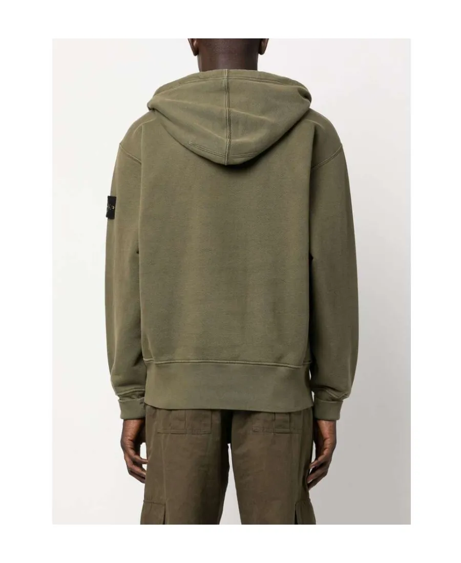 Compass-Patch Drawstring Hoodie