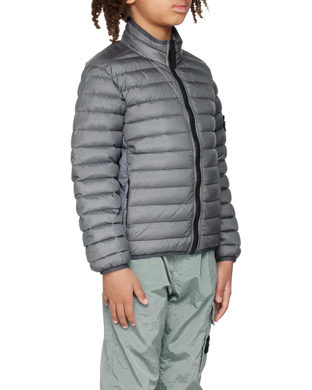 Quilted Patch Down Jacket