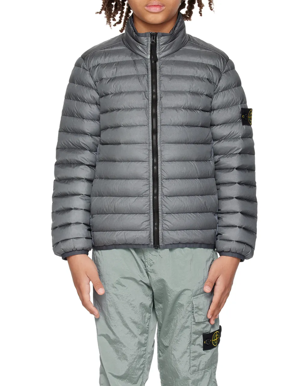 Quilted Patch Down Jacket